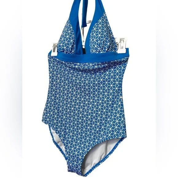 Boden Blue Patterned One Piece Swimsuit - Picture 5 of 5
